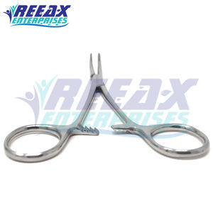 REEAX Enterprises 4,5, fórceps hemostáticos curvos de acero inoxidable con bloqueo de mosquitos, base de instrumentos quirúrgicos - Product Image 5