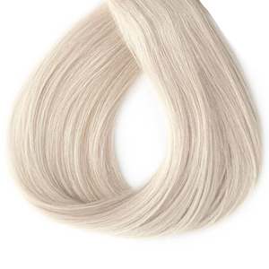 ผมต่อแบบ Pre-Bonded เกรด 12A Remy Virgin แท้จากรัสเซีย แบบ Body Wave และแบบตรง สีบลอนด์แพลตตินั่มโทนเย็นนุ่มนวล # 60A - Product Image 1