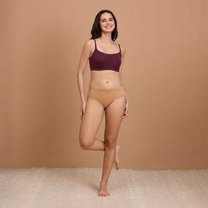Soutien-gorge rembourré 100% coton couleur vin pour dames sur mesure meilleur prix d'usine Bangladesh - Product Image 6