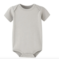 Body de Manga Corta con Botones a Presión para Bebés Recién Nacidos, Unisex, 100% Algodón Tejido, para Bebés y Niños Pequeños
