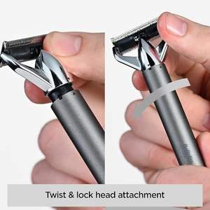 Afeitadora Eléctrica Inalámbrica Impermeable con Cuchilla Única Afilada para Barba y Patillas, Cabezal Flexible y Guías de Peine, Tecnología Alemana - Product Image 5