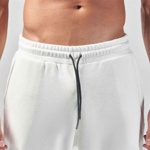 Pantalones de chándal ligeros antiretráctiles para hombre, ropa para hombre, pantalones de algodón de poliéster Spandex, ropa de gimnasio blanca, pantalones de chándal para correr - Product Image 4