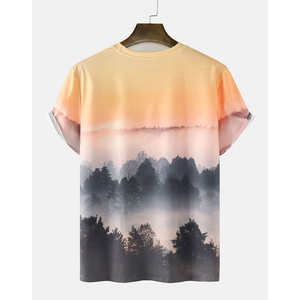 T-shirt de sublimation personnalisé pour homme, polyester/coton de haute qualité, coupe régulière, séchage rapide, respirant - Product Image 2