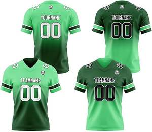 Venta al por mayor de alta calidad Deportes Fútbol americano camisetas de malla transpirable de secado rápido humedad baja moq más tamaño - Product Image 5