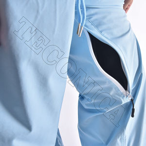 Pantalon de snowboard décontracté bleu clair imperméable avec boucles de ceinture et ourlet élastique respirant hiver pantalon de ski extérieur - Product Image 6