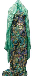 Ensemble de robe de mariée somalienne en soie 100% tissée, unie, écologique, luxueuse et traditionnelle pour filles - Product Image 2