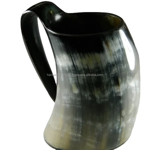 Mug en corne portable de haute qualité, fait main, sur mesure, design écologique, style animalier, échantillon gratuit pour la consommation, prix de gros - Product Image 3