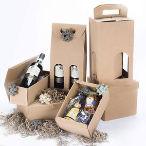 Caja de cartón marrón suave de 25 piezas para 3 botellas 250/500ml juegos de servicio de aceite 170x55H305mm - Product Image 5