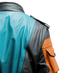 2026 Blouson en cuir PU respirant personnalisé de bonne qualité pour homme, col montant, style moto classique automne, aspect cuir synthétique - Product Image 5