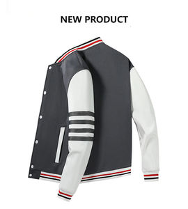 Chaqueta Varsity Unisex de Invierno, Estilo Vintage, con Letras Bordadas y Parches, para Hombre y Mujer, Impermeable, Resistente al Viento y Transpirable - Product Image 6