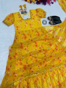 ชุดส่าหรีพิมพ์ลายที่นิยมในปริมาณมากโดย fabzone ขายส่ง - Product Image 3