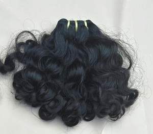 Extensiones de cabello humano sin procesar virgen Premium de Indian Temple, paquetes de cabello de trama de estilo rizado ondulado de Color Natural - Product Image 5