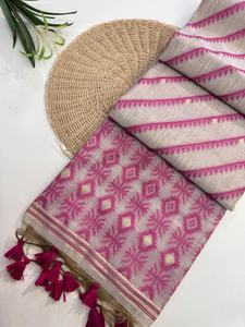 เสื้อเบลาส์สำหรับผู้หญิงชุดปาร์ตี้งานแต่งงานสุดพิเศษสำหรับผู้หญิงผ้าส่าหรีคอตตอนเนื้อนุ่มบูติกอินเดีย - Product Image 3