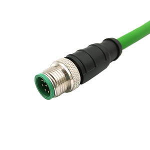 Cable Ethernet Blindado M12 <span class=keywords><strong>de</strong></span> 8 Pines, Código A, Macho a RJ45 Cat6a, Impermeable, para Cámara Industrial - Product Image 4