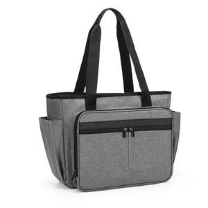 Bolso Tote para Maestras, Bolso Utilitario para Enfermeras con Bolsillo Expandible para Archivos, Maletín para Portátil <span class=keywords><strong>de</strong></span> Oficina para el <span class=keywords><strong>Trabajo</strong></span> - Product Image 1