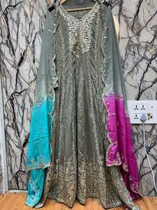 Fourniture en gros d'accessoires de vêtements vêtements ethniques robe pakistanaise pour robes de femmes costume pakistanais de fabricant indien - Product Image 3