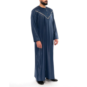 Vente chaude vêtements islamiques pour Festival Jubba Pakistan à manches longues avec pantalon Abaya thobe musulman hommes vêtements islamiques - Product Image 1
