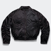 Veste de baseball unisexe personnalisée, imperméable, coupe-vent, col montant, style bomber, légère, pour l'entraînement, avec logo frontal