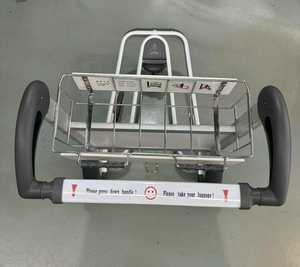 Aluminum Alloy 3 Wheeled Airport <b>Luggage</b> Trolley Hand Braked Special Transportation <b>Cart</b> - Product Image 3