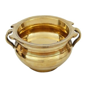 Tamaño personalizado forma redonda interior Urli tendencia diseño latón Color oro flor Urli para decoración de boda uso - Product Image 3