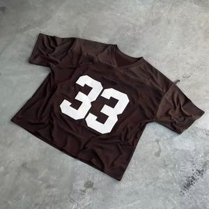 Camiseta de malla de manga corta de secado rápido personalizada, ropa deportiva de béisbol y sóftbol con estampado de hojaldre 3D, camiseta personalizable - Product Image 6