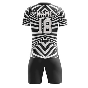 Custom Premium New Design Soccer Jerseys 100% Polyester Fully Dye Sublimation Printed Custom Colors Logo Reinforced Soccer Wear - Product Image 6