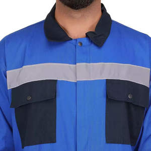 Uniformes de Trabajo Industriales OEM de Manga Larga, Transpirables, de Alta Visibilidad, Antialérgicos, de Algodón de Seguridad para la Construcción - Product Image 5