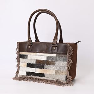 Sous-verre en cuir de vache véritable à poils, style western, pour table à manger - Product Image 3