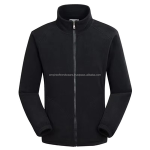 Veste polaire à manches longues au design unique pour hommes, vêtement d'extérieur antibactérien léger et chaud, saison d'hiver, avec logo au dos. - Product Image 1