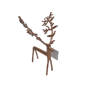 Decoración de mesa Rein de aluminio Ciervo Cobre Antiguo Precios atractivos para la decoración del hogar y del hotel Hecho a mano - Product Image 6