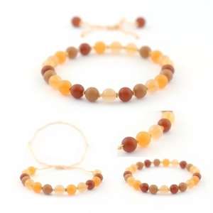 Gran oferta de piedras naturales de 8mm, preciosas piedras preciosas semipreciosas, pulseras de cuentas de semillas Unisex para mujer - Product Image 3