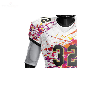 Servicio OEM, Conjuntos de Uniformes de Fútbol Americano Unisex, Tallas Grandes, Logotipo Personalizado, Gran Venta, Nuevo Diseño de Verano, Mangas Cortas, Transpirable - Product Image 4