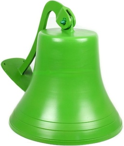 Campana Premium de aluminio fundido del barco NÁUTICO DE LA Marina | Regalos de decoración de guardería (11 pulgadas verde) - Product Image 4