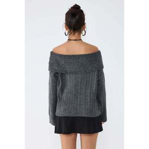 Pull en tricot à col bateau - Product Image 5