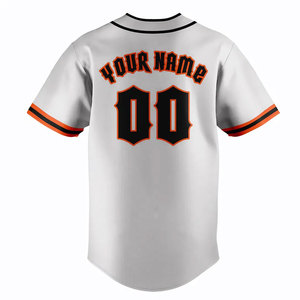 100% Polyester Baseball Softball Uniforme Jersey Logo Personnalisé Imprimer Haute Qualité Respirant Évacuation De L'humidité Séchage Rapide Plus La Taille - Product Image 2