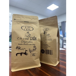 Café vietnamien audacieux emballé en vrac aromatique riche saveur 100% belette Robusta haricot entier vert brut traité biologique - Product Image 5