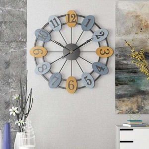 Numerical Multi Colour Metal <b>Wall</b> <b>Clock</b> New Design <b>Wall</b> Hanging <b>Wall</b> <b>Clock</b> Customized High Quality <b>Clock</b> - Product Image 1
