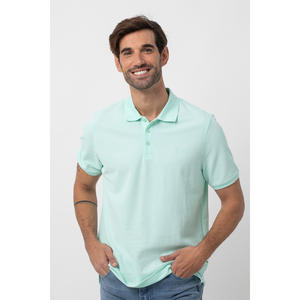 Polo en piqué basique pour homme coupe décontractée col classique et fermeture à boutons 85% coton 15% polyester disponible en différentes couleurs - Product Image 4
