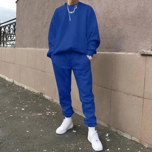 Sweatshirts et pantalons décontractés à manches longues pour hommes ensemble deux pièces en polaire survêtement d'automne 2023 sweat à capuche chaud Streetwear pour hommes - Product Image 4
