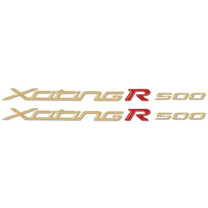 2 Adesivi in Gel 3D per Scooter KYMCO, Coppia di Scritte Emozionanti R500 - Product Image 1