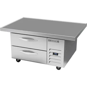 Beverage Air WTRCS36HC-48 48in Commercial <b>Kitchen</b> Refrigerated Two Drawer <b>Equipment</b> with Extended Top Chef Base - Product Image 1