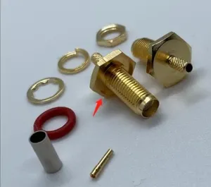 Conectores F Bh Crimp RG174 IP67 para aplicaciones de PCB, tipo B, 1/2" - Product Image 3