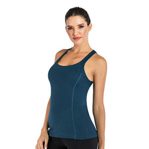 Camiseta sin mangas para mujer al por mayor, cuello en V, de secado rápido, transpirable, ajuste regular, alta calidad, 100% algodón tejido en la parte delantera - Product Image 2