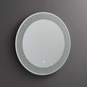Miroir LED rond de 70 cm avec éclairage et éléments décoratifs - Product Image 2