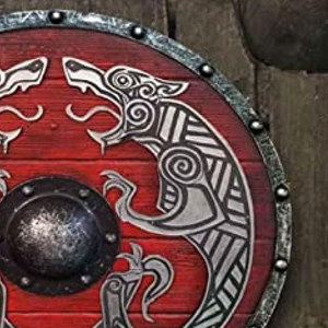 Chất Lượng Tốt Nhất Mô Hình Chiến Đấu Viking Lá Chắn 30Cm Bằng Gỗ Lá Chắn Tùy Chỉnh Trang Trí Nội Thất Bằng Gỗ Viking Lá Chắn - Product Image 5