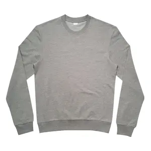 Best Quality Sweatshirt For Men Regular Sleeves O-neck Collar From Manufacturer Cotton Gray