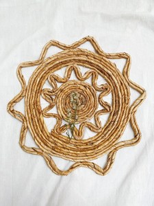 New Products <b>Round</b> Water Hyacinth Placemats Braided Plait Variety of Sizes Custom <b>Table</b> Decorations for Wedding From Vietnam - Product Image 2