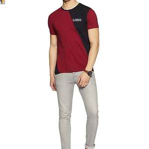 Freshh Garment Heavyweight Streetwear Blank <b>Vintage</b> Washed Tee Mens Boxy Cropped Oversized Distressed <b>Tshirts</b> panel cut and sew - Product Image 5