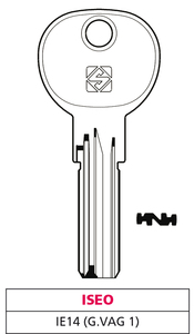 Llave Punzonada de Latón Ie14 (g. Vag 1) Iseo - Product Image 1
