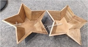 ถาดไม้ไผ่ผลไม้แห้งทำด้วยมือจานเสิร์ฟรูปดาวสำหรับโต๊ะอาหารเช้างานฝีมือศิลปะตกแต่งห้องครัว - Product Image 3